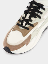 Balmain Run-Row Leather and Nylon Sneakers