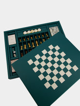 Hector Saxe Paris Avocado Leather Multi-Game Box