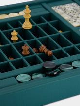 Hector Saxe Paris Avocado Leather Multi-Game Box