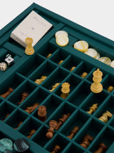 Hector Saxe Paris Avocado Leather Multi-Game Box