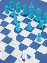 Hector Saxe Paris Blue Limoges Leather Multi-Game Box