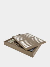 Hector Saxe Paris Taupe Leather Multi-Game Box