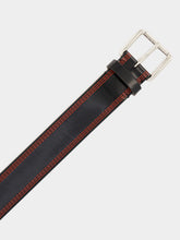 Marni Black and Red Calf Leather Belt
