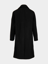 Lemaire Black Felted Wool and Alpaca Blend Coat