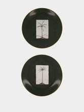 Marie Daâge Cartouche Khaki Dinner Plate Set of 2