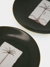 Marie Daâge Cartouche Khaki Dinner Plate Set of 2