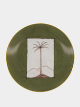 Marie Daâge Cartouche Snake Green Salad Plate Set of 2