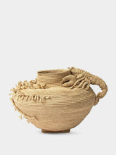 Natalia Brilli Corallino Natural Handcrafted Raffia Vase