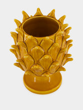 Jean Roger Honey Artichoke Ceramic Vase