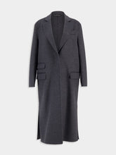 Tom Ford Dark Grey Long Wool-Cashmere Coat