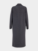 Tom Ford Dark Grey Long Wool-Cashmere Coat