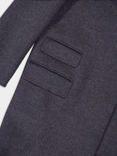 Tom Ford Dark Grey Long Wool-Cashmere Coat