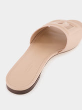 Dolce & Gabbana Pale Pink DG Logo Calfskin Flat Slides