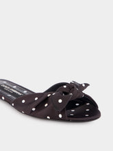 Dolce & Gabbana Polka-Dot Printed Satin Sliders