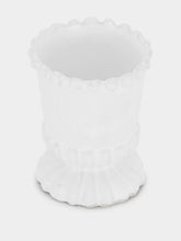 Astier de Villatte Adélaïde Egg Cup with Beaded Rim