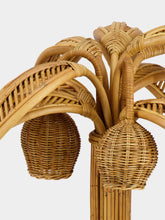 Santano Gold Coconut Tree Lamp in Rattan