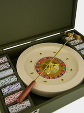 Hector Saxe Paris Khaki Klair Green Roulette Leather Set