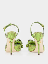 Dolce & Gabbana Green Exotic Leather High-Heel Sandals