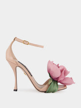 Dolce & Gabbana Pink Keira Floral Heeled Sandals