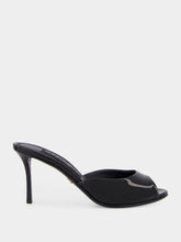 Dolce & Gabbana Black Patent Leather Keira Heeled Mules