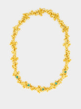FENOMENA Gold Aura Emerald Necklace