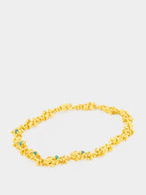 FENOMENA Gold Aura Emerald Necklace