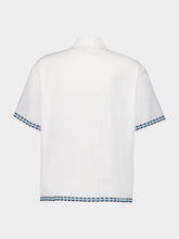 Commas White Frequency Embroidered Shirt