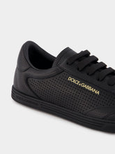Dolce & Gabbana Saint Tropez Perforated Black Sneakers
