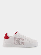 Dolce & Gabbana Perforated Logo White Sneakers