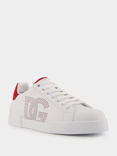 Dolce & Gabbana Perforated Logo White Sneakers