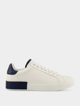 Dolce & Gabbana Navy Blue Portofino Calfskin Sneakers