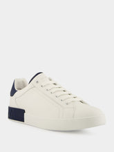 Dolce & Gabbana Navy Blue Portofino Calfskin Sneakers