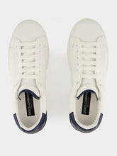 Dolce & Gabbana Navy Blue Portofino Calfskin Sneakers