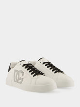 Dolce & Gabbana White Calfskin Portofino Sneakers