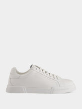 White Low-Top Leather Sneakers