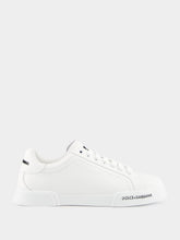 Dolce & Gabbana White Calfskin Nappa Portofino Sneakers