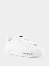 Dolce & Gabbana White Calfskin Nappa Portofino Sneakers