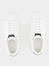 Dolce & Gabbana White Calfskin Nappa Portofino Sneakers