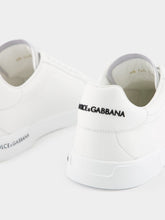 Dolce & Gabbana White Calfskin Nappa Portofino Sneakers