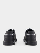 Dolce & Gabbana Black Calfskin Nappa Portofino Sneakers