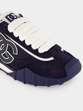 Dolce & Gabbana Navy Blue DG Athletic Suede Sneakers