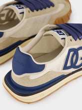 Dolce & Gabbana Ivory and Blue DG Athletic Sneakers