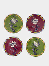 La DoubleJ Nymph Bloom Multicolour Cork Coasters Set of 4
