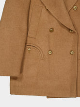 Blazé Milano Camel Double-Breasted Camel Hair Coat