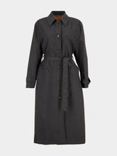 Blazé Milano Astoria Grey Basoto Wool Trench Coat