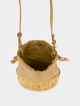 Glorinha Paranaguá Khaki Hanoi Bamboo Bucket Bag