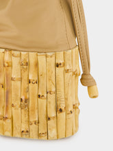 Glorinha Paranaguá Khaki Hanoi Bamboo Bucket Bag