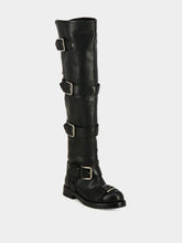 Dolce & Gabbana Black Horse Leather Buckled Boots