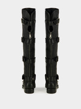 Dolce & Gabbana Black Horse Leather Buckled Boots