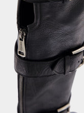 Dolce & Gabbana Black Horse Leather Buckled Boots